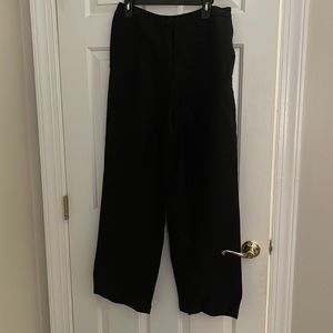 Eileen Fisher classic linen like trouser. NWT. Women’s M. Black.